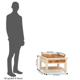 Coffee Table + Tray - Wooden  — CRESCENT