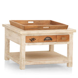 Coffee Table + Tray - Wooden  — CRESCENT