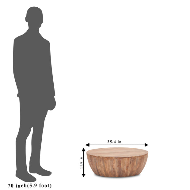 DRUM — Coffee Table Wooden