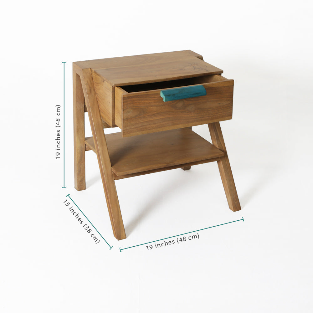 Bedside Table Wooden — Idyllic