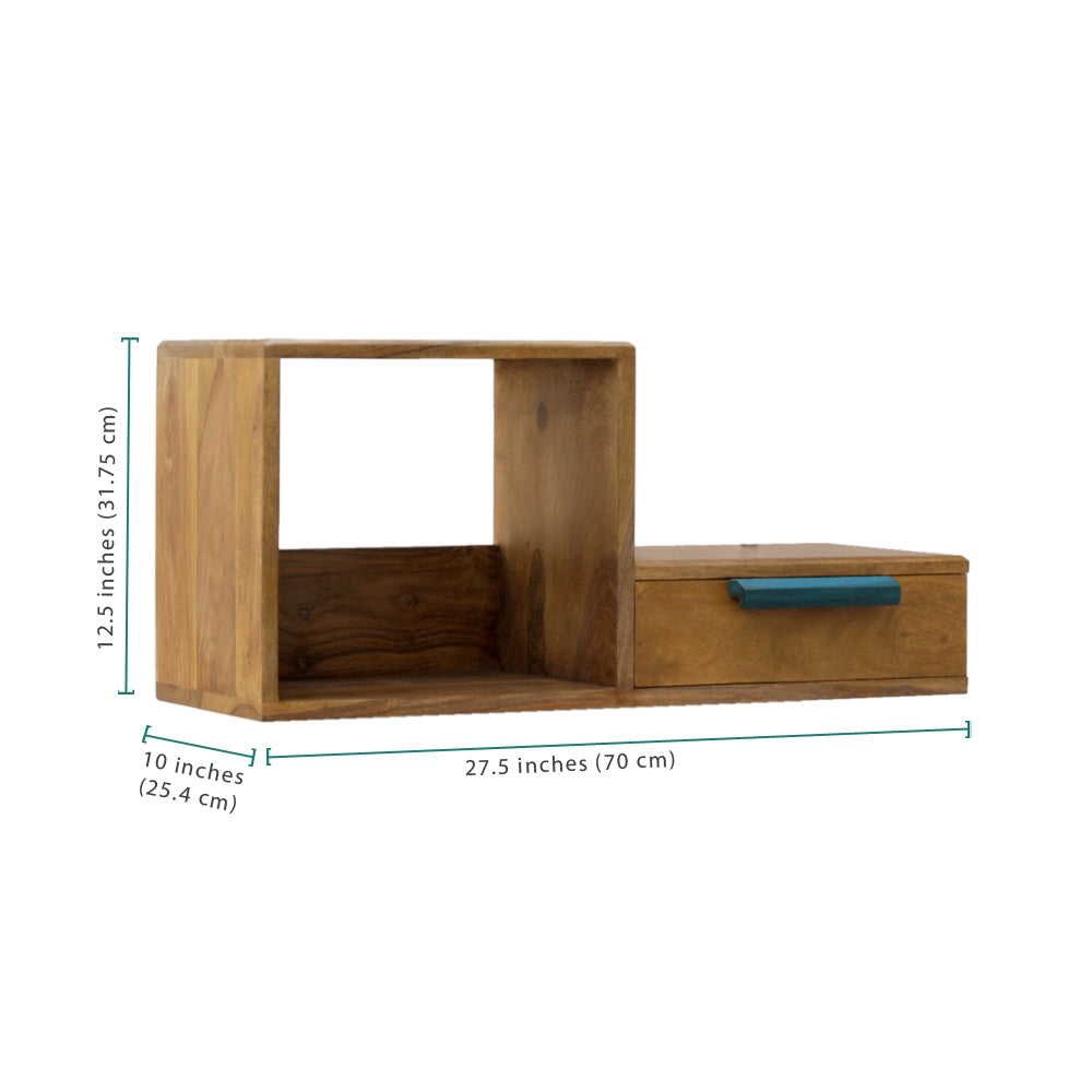 Bookcase Wooden — Idyllic (T) Wall Shelf