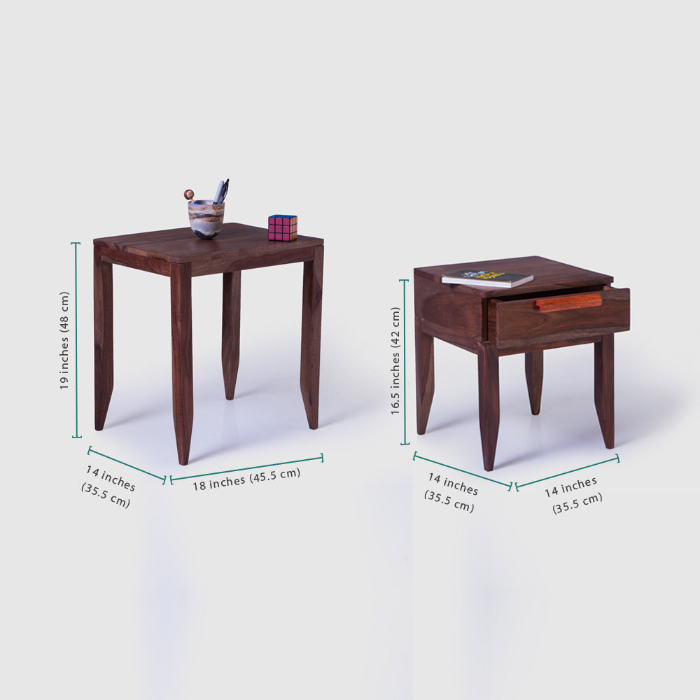 Nested Tables Wooden — Idyllic (Walnut)