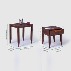 Nested Tables Wooden — Idyllic (Walnut)