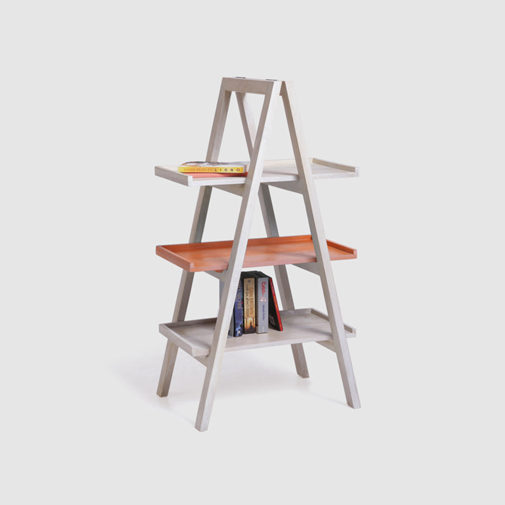 Floor Shelf Wooden — TIER ( Orange ) Main image