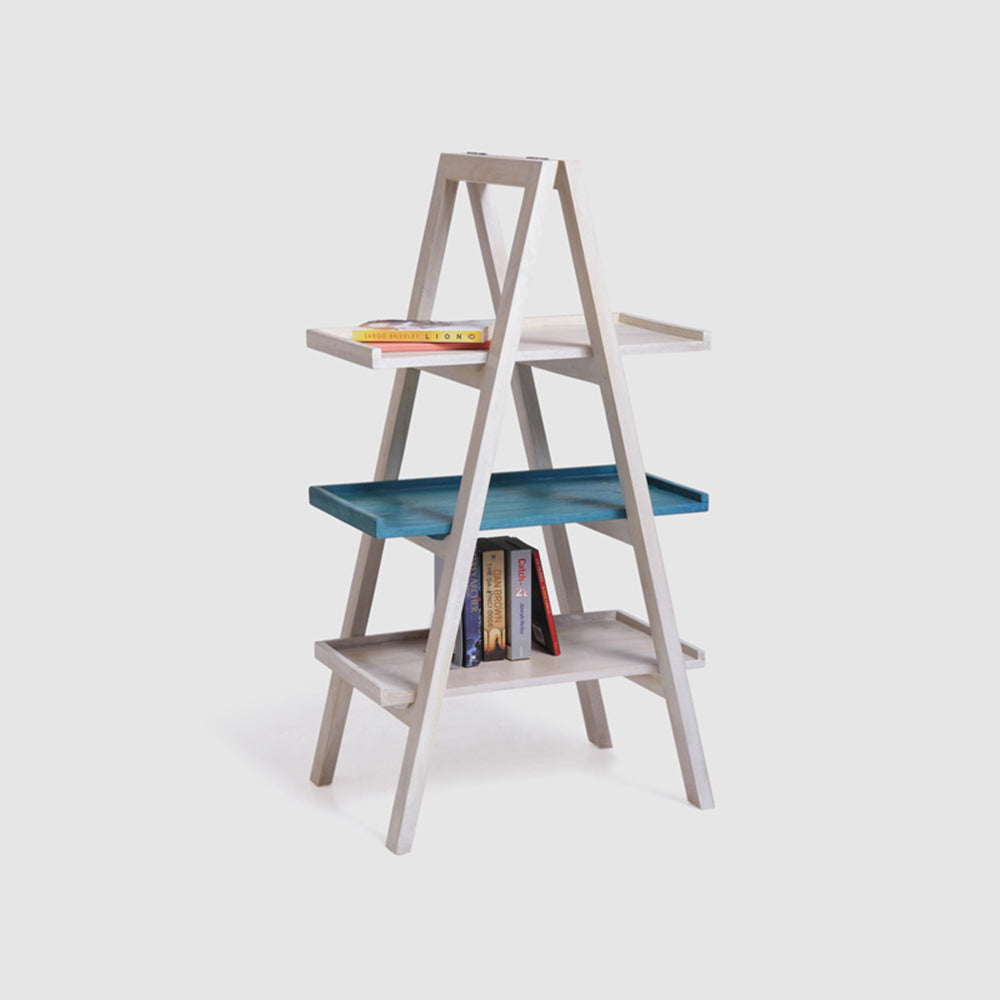 Floor Shelf bookshelf Wooden — TIER ( Teal ) Main image