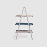 Floor Shelf bookshelf Wooden — TIER ( Teal )