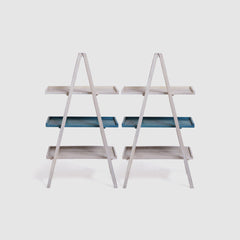 Floor Shelf Wooden — TIER ( Orange )