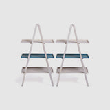 Floor Shelf bookshelf Wooden — TIER ( Teal )